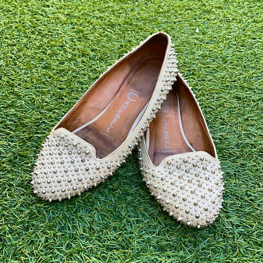 Size 5, Spiked Jeffrey Campbell Flats